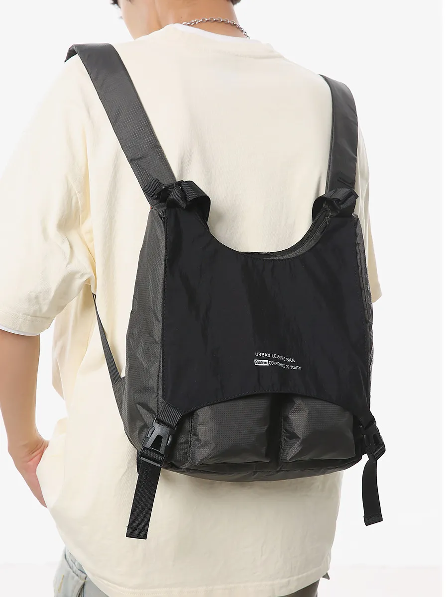 2026 American Style Waterproof Nylon Splicing Color Blocking Function Outdoor Lightweight Sports Mountaineering Bag For Women