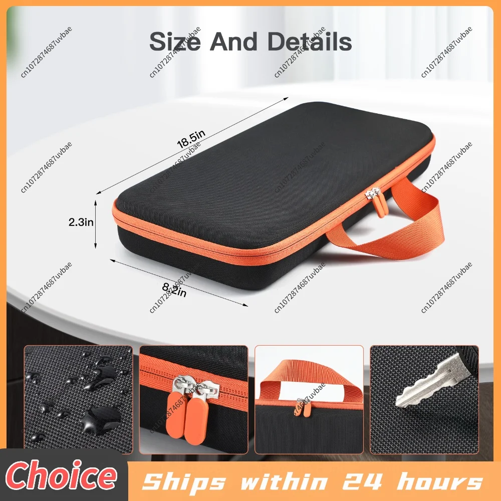 Hard Carring Case Shockproof Hardshell Case Waterproof Anti-scratch with Mesh Bag for Dyson Airstrait /Corrale Hair Straightener