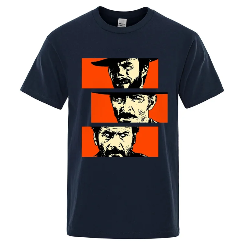 Good The Bad And Ugly Blondie Angel Eyes Tuco Cowboy T Men Women Il Buono Brutto Cattivo Oversized Cotton Tee Shirt