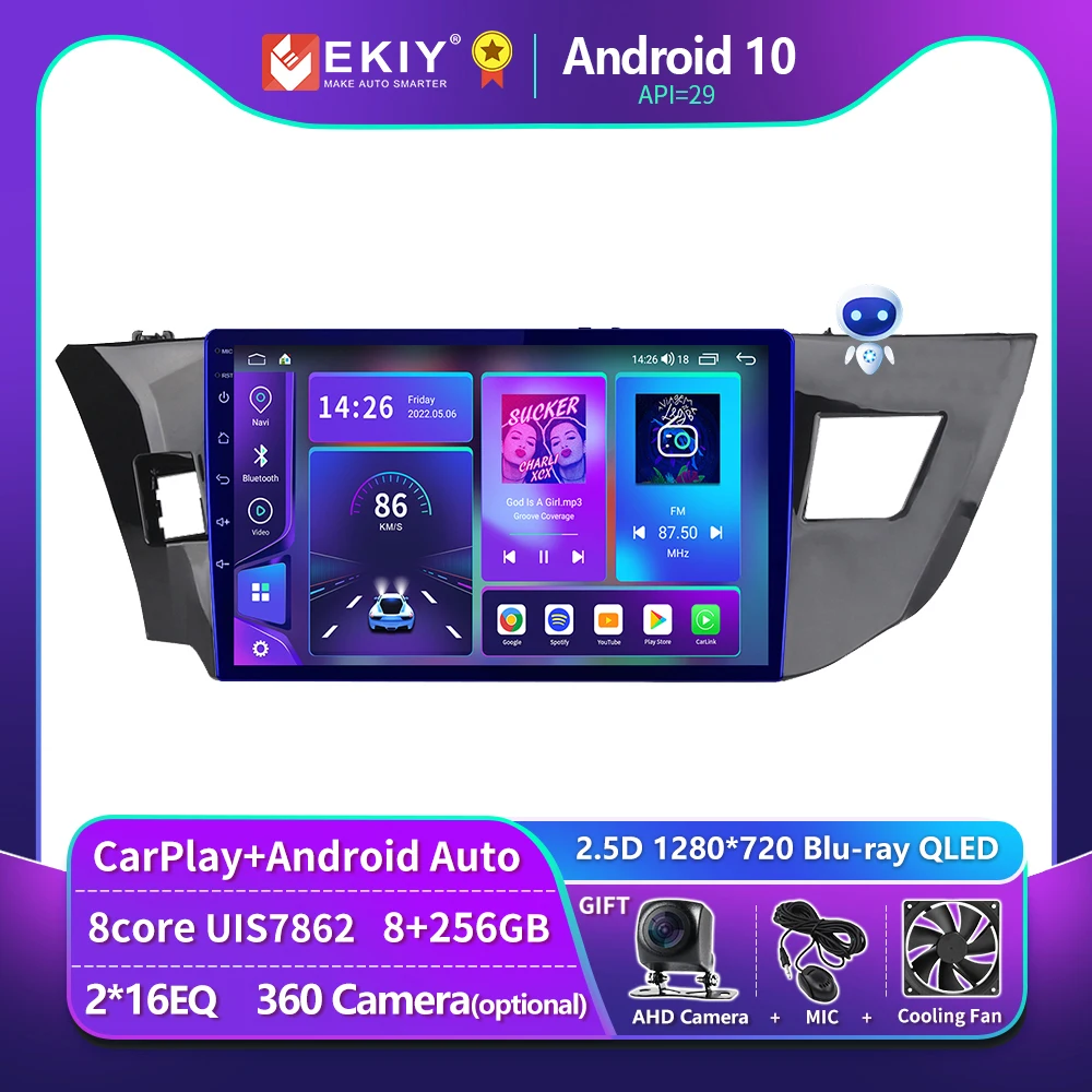 

EKIY T900 Android Radio For Toyota Corolla Levin Ralink 2013 2014 2015 2016 2017 2018 Multimedia Player GPS Navi Stereo CarPlay