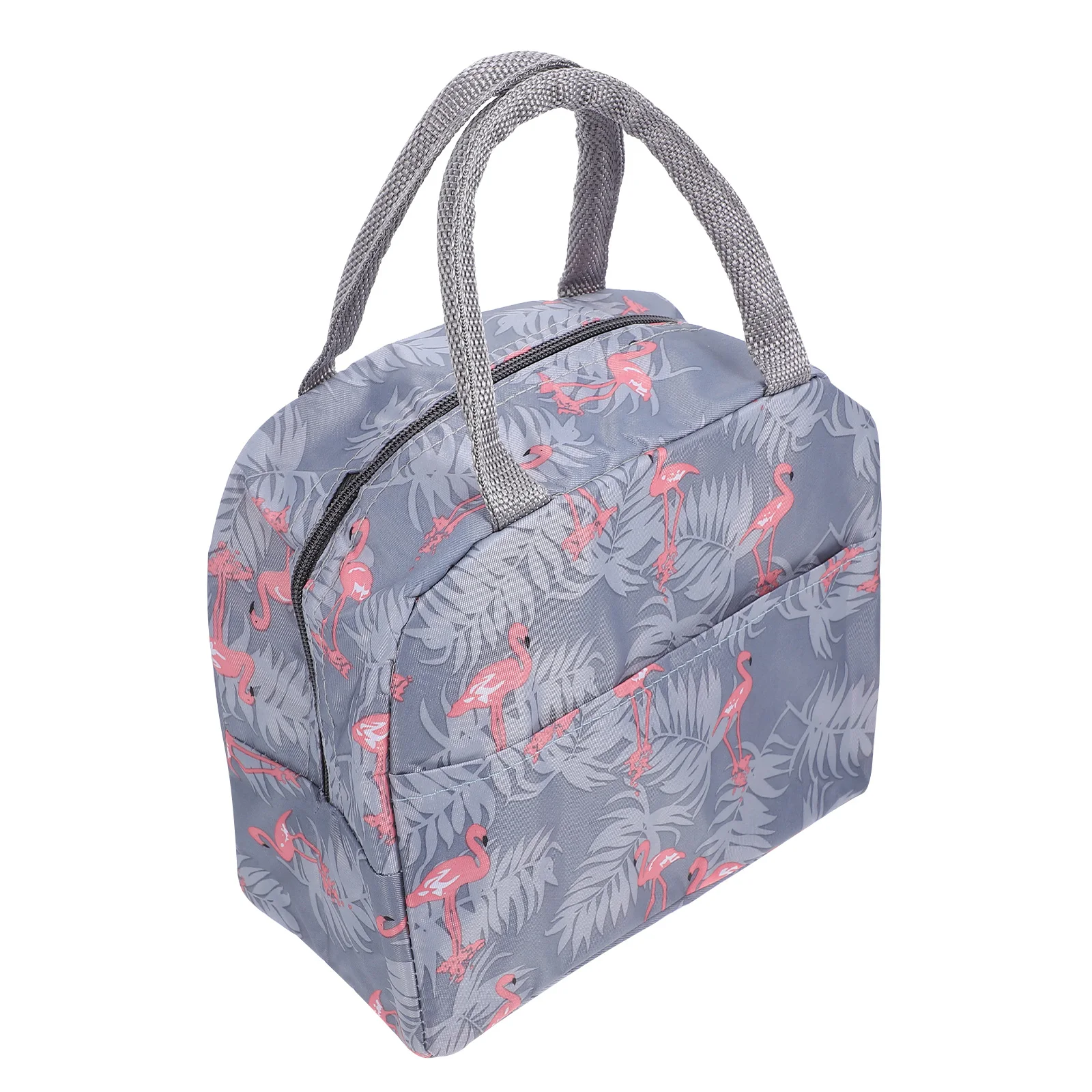 

Picnic Insulated Lunch Bag Tote Bags Travel Fashion Meal Light Grey Canvas Office