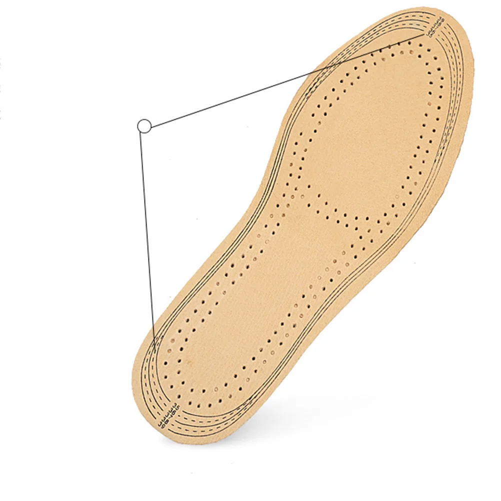 

Summer Breathable Sports Insoles Soft Pigskin Padding Absorption Orthopedic Foot Shoes Ideal Running Walking