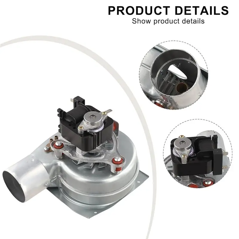 Top Sale Wall-Hung 35W 220V Universal-Shaded-Pole Fan High Temperature Temp Resistant Low Noise Boiler Parts Fireplace Blower