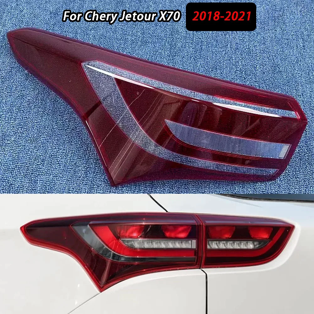 

For Chery Jetour X70 2018-2021 Rear Headlamp Taillamp Cover Lampshade Lamp Shell Masks Taillight Shade Lens Plexiglass