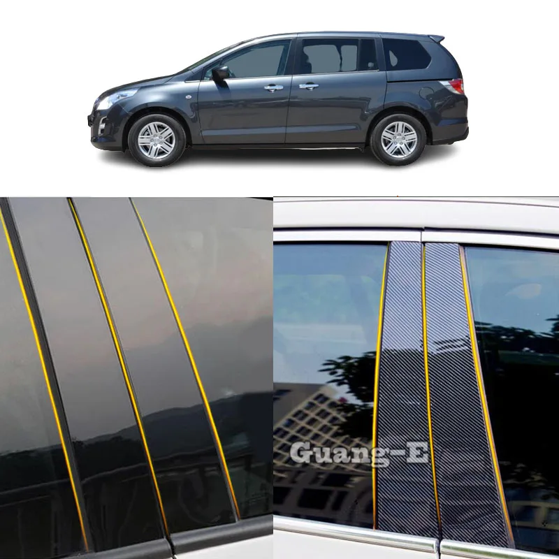

Car PC Material Pillar Post Cover Door Trim Window Molding Stickers Plate Accessories Decoration For Mazda 8 Mazda8 M8 2011-2016