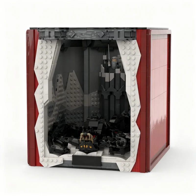 

3269PCS MOC Fantasy Movie Balrog Defeated Book Nook Red Westmarch Edition Model Display Assembly Building Blocks DIY Decor Gift