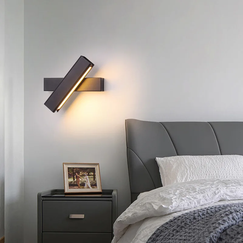 Full-Spectrum Rotatable Wall Sconce for Bedroom, Stairs, Study, Guest Room & Hallway