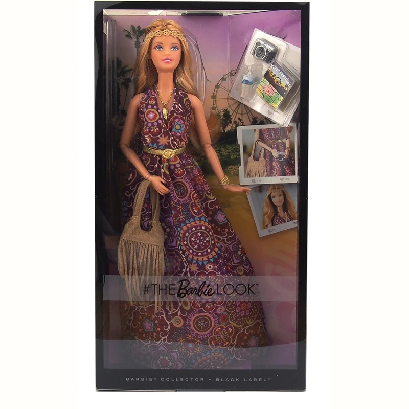 Originální  BARBIE hele hudba slavnost COACHELLA BOHO panenka 2015 MATTEL DGY12 NRFB panenek pro dívčí vánoce narozeniny dárky