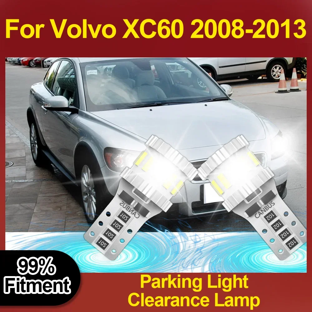 

2PCS T10 W5W Parking Light Wireless High Quality Clearance Lamp 12V Plug And Play 6000K Small Lights For Volvo XC60 2008-2013