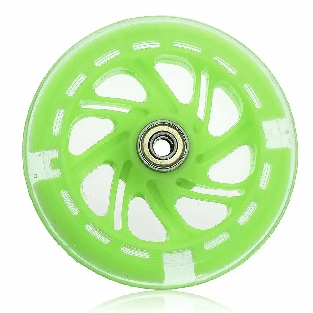 Electric Scooter Wheels LED Flash 120mm*20mm PU-Children Scooters Replacement Wheels Muti Colors Lighting Accessories