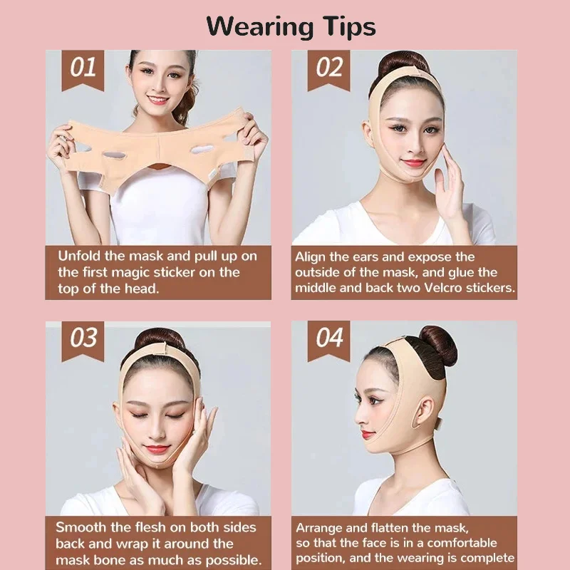 Face V Shape Facial Slimming Bandage Relaxation Lift Up Belt Shape Lift Reduce Double Chin Face Thining Band Massage Hot Sale