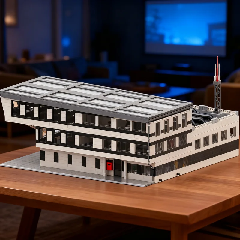 

5765 деталей MOC: Модульная модель станции SEG для городского пейзажа, строительные блоки, креативный подарок, DIY-набор для демонстрации, декор для взрослых и детей, для дома и офиса