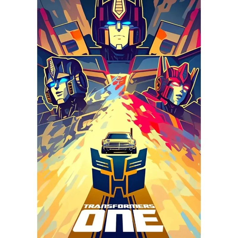 Movie Transformers Canvas Decorative Painting Poster Sci-fi Character Bumblebee Optimus Prime Pattern Printing Living Room