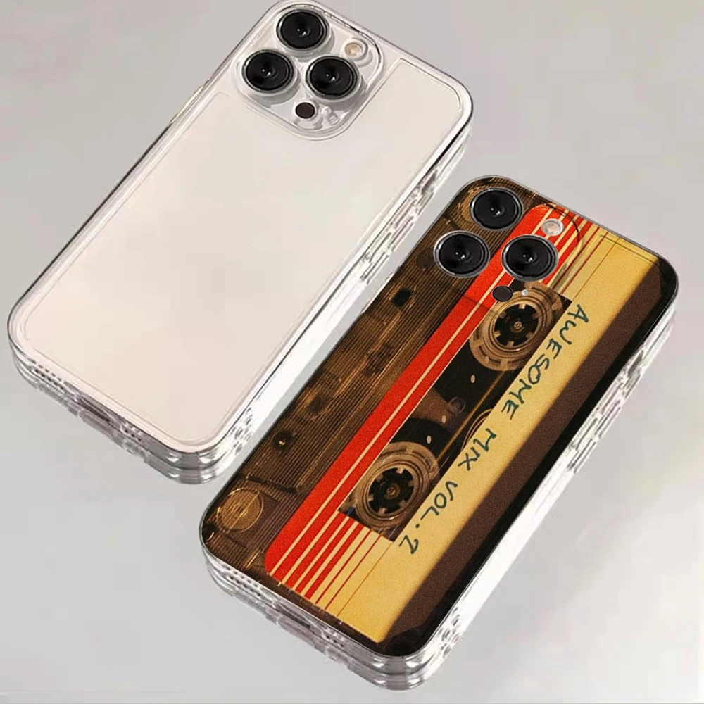 Retro-Kassetten-Kunst Klare Hülle für Samsung Galaxy S25 S24 S23 Ultra S22 S21Plus FE A56 A55 A54 A53 A36 A35 A34 5G PC Funda – Detail 4