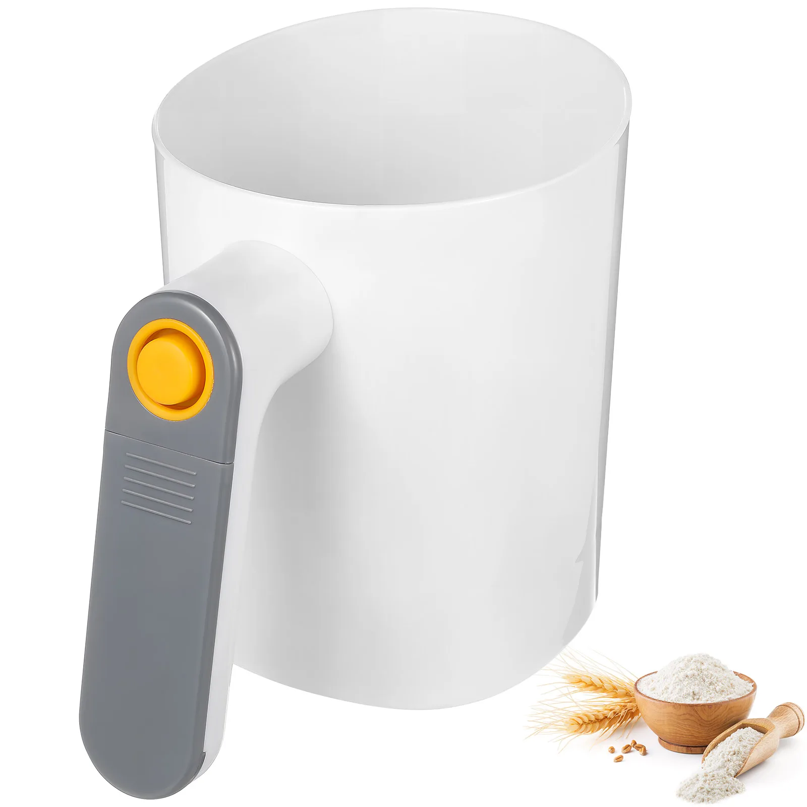 

Electric Flour Sifter Automatic Sieve Shaker Handheld Baking Tool Powder Machine Kitchen Strainer ABS Stainless Steel Cake