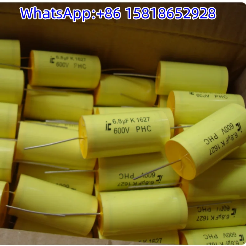 

2pcs 600V 6.8UF Original Box Genuine iC PHC Audio Crossover Copper Pin Audio Variable Capacitor