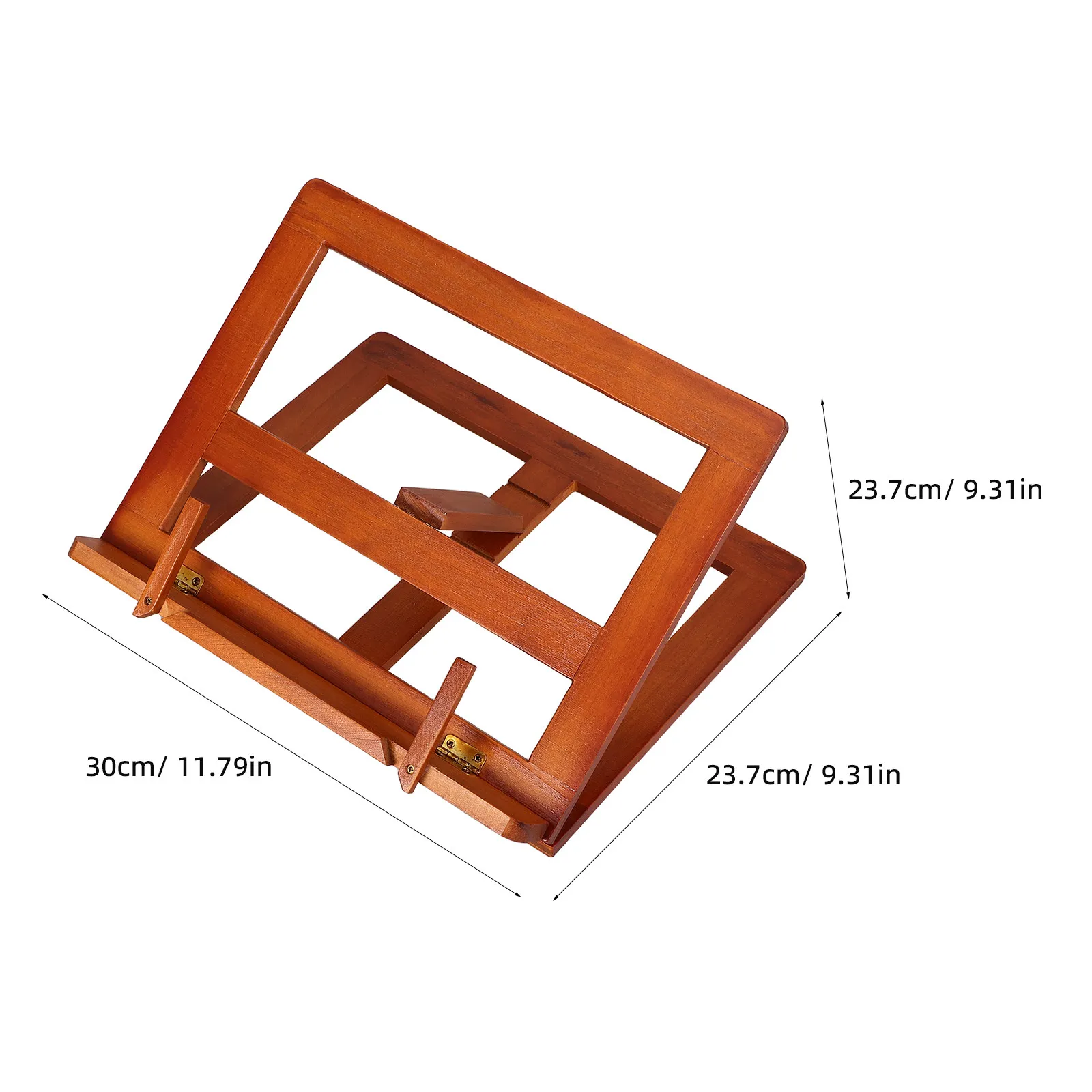 Folding Wooden Bible Stand Adjustable Book Holder for Reading Cookbook Bible Recipe Textbook Magazine Display Recipe Stand
