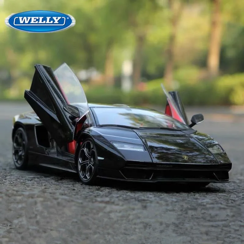 

Welly 1:24 Lamborghini Countach LPI800-4 Alloy Sports Car Model Diecast Metal Track Racing Car Vehicles Model Childrens Toy Gift