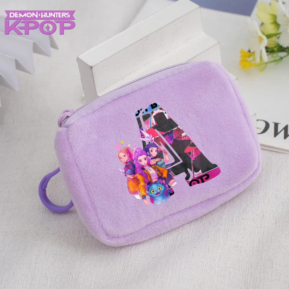 Kpop Demon Hunters Kawaii Coin Purse for Children Music Cartoon Earphone Key Pouch Children Cute Storage Mini Pouch Gifts