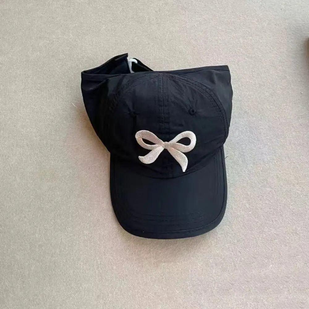 

Korean Style Half Empty Top Hat Shading Hat Bow Summer Kid Sunhat No Top Beach Hat Anti-UV Sun Hat Children's Visor Hat Girls