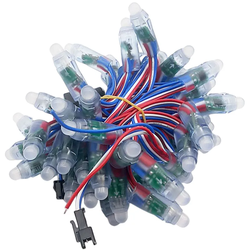50 Stks/partijen Addeessable 12Mm WS2811 Full Color Led Pixel Licht Module Dc 5V Rgb Kleur 2811 Ic Digitale led Kerst String