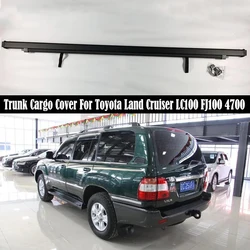 Car Trunk Cargo Cover For Toyota Land Cruiser LC100 FJ100 4700 1998-2007 Security Shield Rear Luggage Curtain Partition Privacy