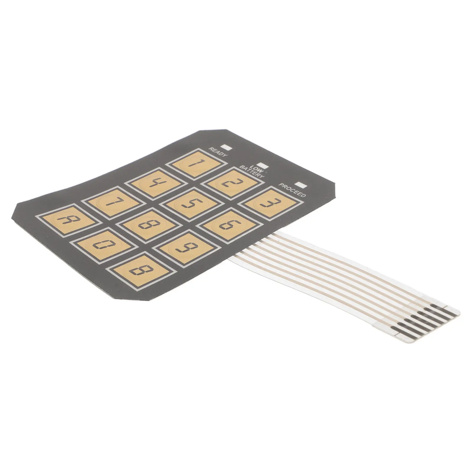 Electronic Safe Box Keypad Replacement 12 Button Password Input Flush Mount Matrix Panel for Security Cabinet Door Lock Office