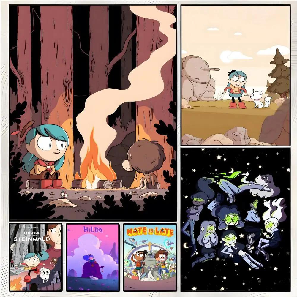 da adventure cartoon H-Hilda Poster Superior Home Space Pub Indoor Decorative Art & Home Decor