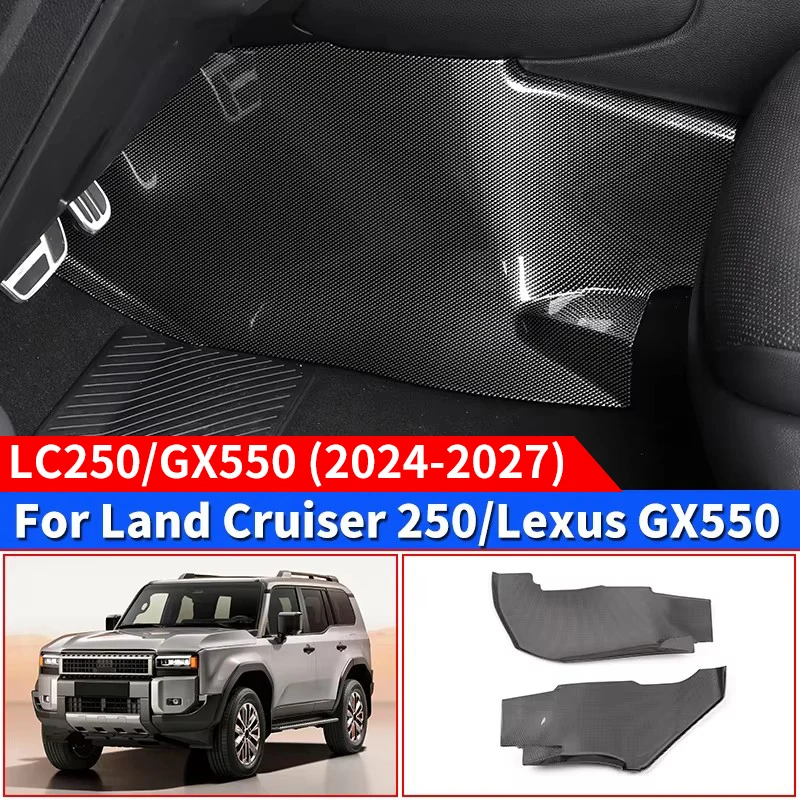 For Toyota Land Cruiser 250 Prado LC250 FJ250 J250 GX550 2024-2027 ABS Side Step Anti Kick Protector Plate Accessories Upgrade