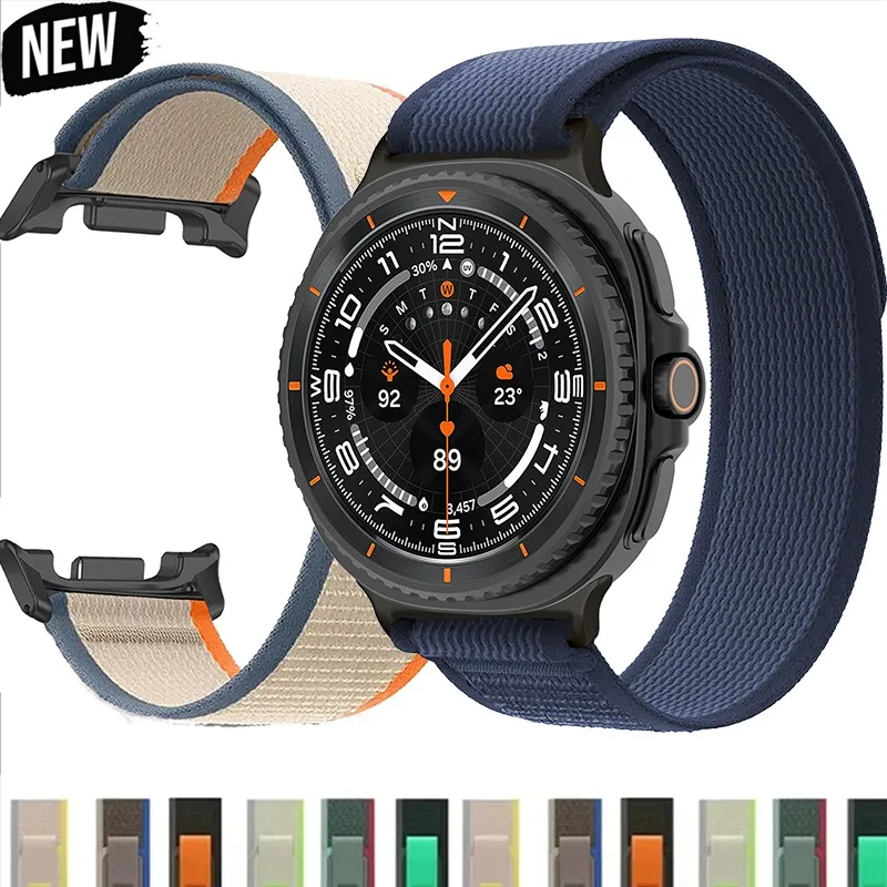 Armband für Samsung Galaxy Watch 8 40 mm 44 mm Zubehör Sport Nylon Trail Loop Correa für Galaxy Watch 8 Classic 46 mm Band