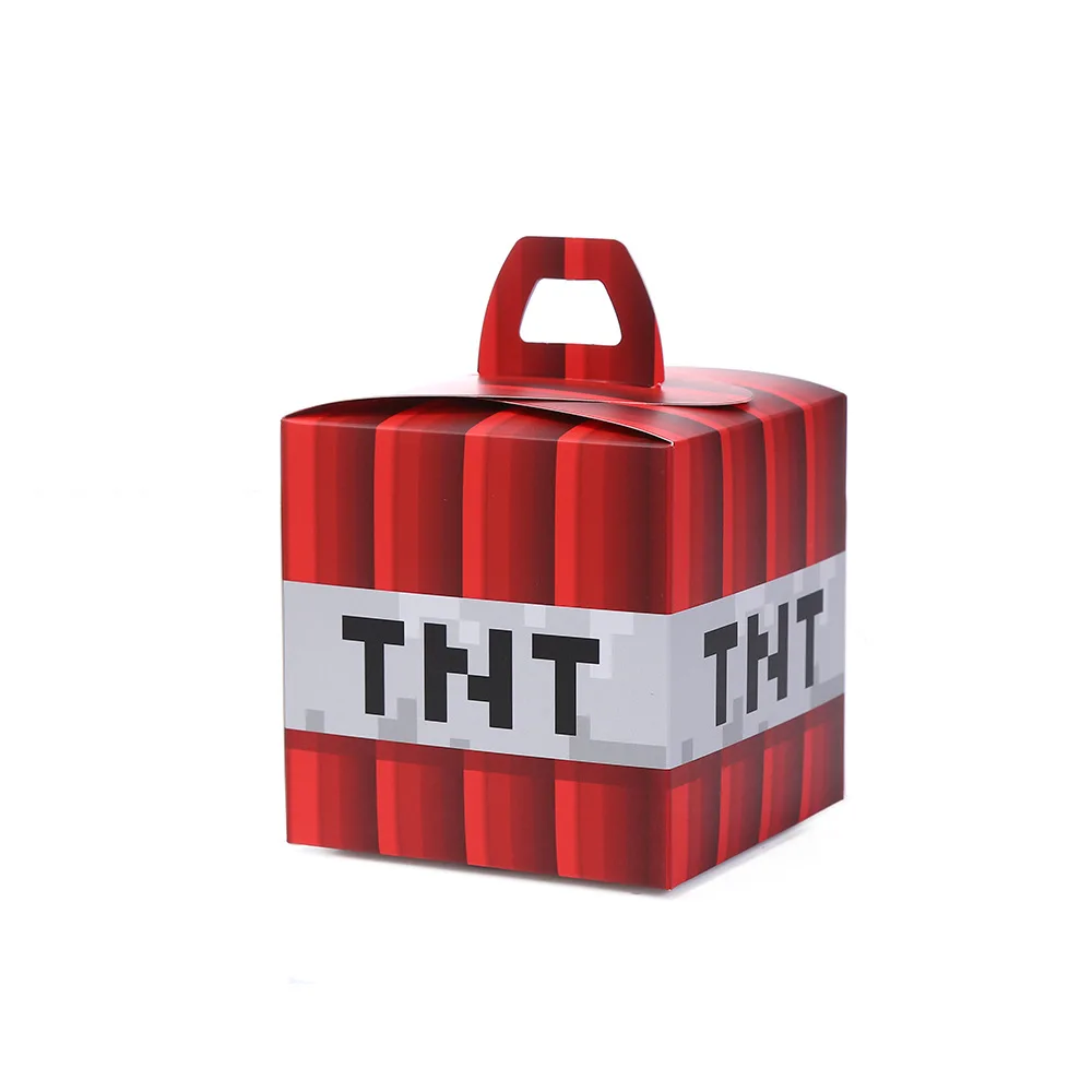 12pcs Minecraft storage bag storage box new gift packaging box cake box dessert packaging box Gift view 6