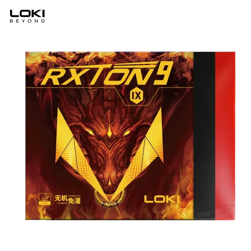Orange/Blauer Schwamm LOKI RXTON9/9NEO Tischtennisbelag Anorganischer Voreingestellter Klebriger Tischtennisbelag für Loop-Attacke – Detail 6