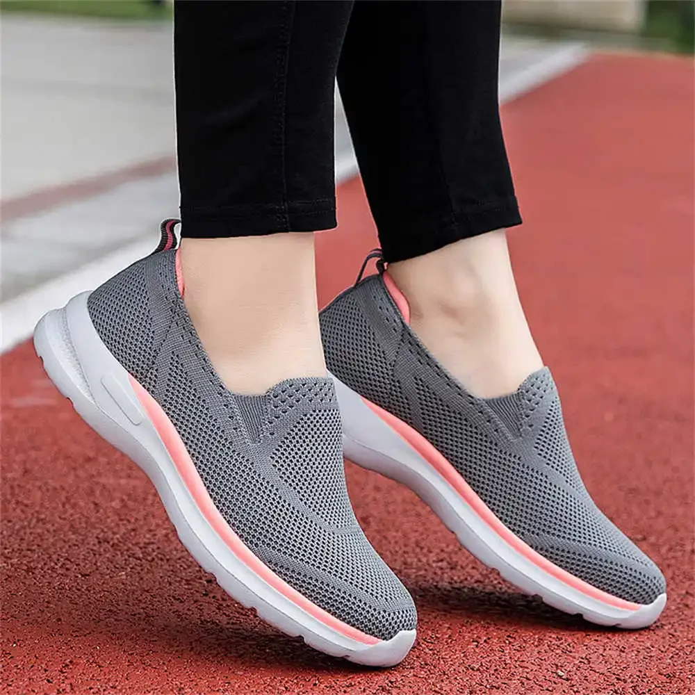 Size 40 Without Lacing Women Traning Shoes Vulcanize Teenage Fashion Sneakers Pink Boots Sport Snekers High Tech