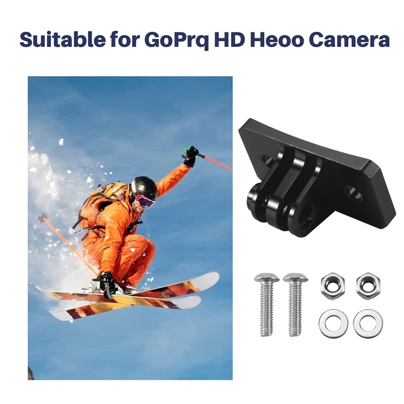 CNC Skydiving Helmet Fixed Mounts For GOPRO Hero 1 2 3 3+ 4 5 Session/Xiaomi Yi/SJ/Gitup Sport Camera