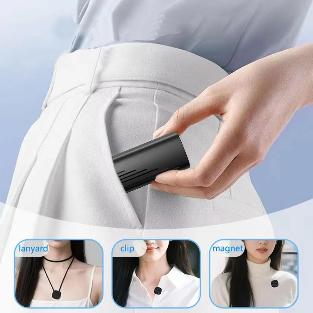 ميكروفون لاسلكي صغير Lavalier احترافي USB C ميكروفون لاسلكي للهواتف الذكية ميكروفون Lavalier لتسجيل الفيديو