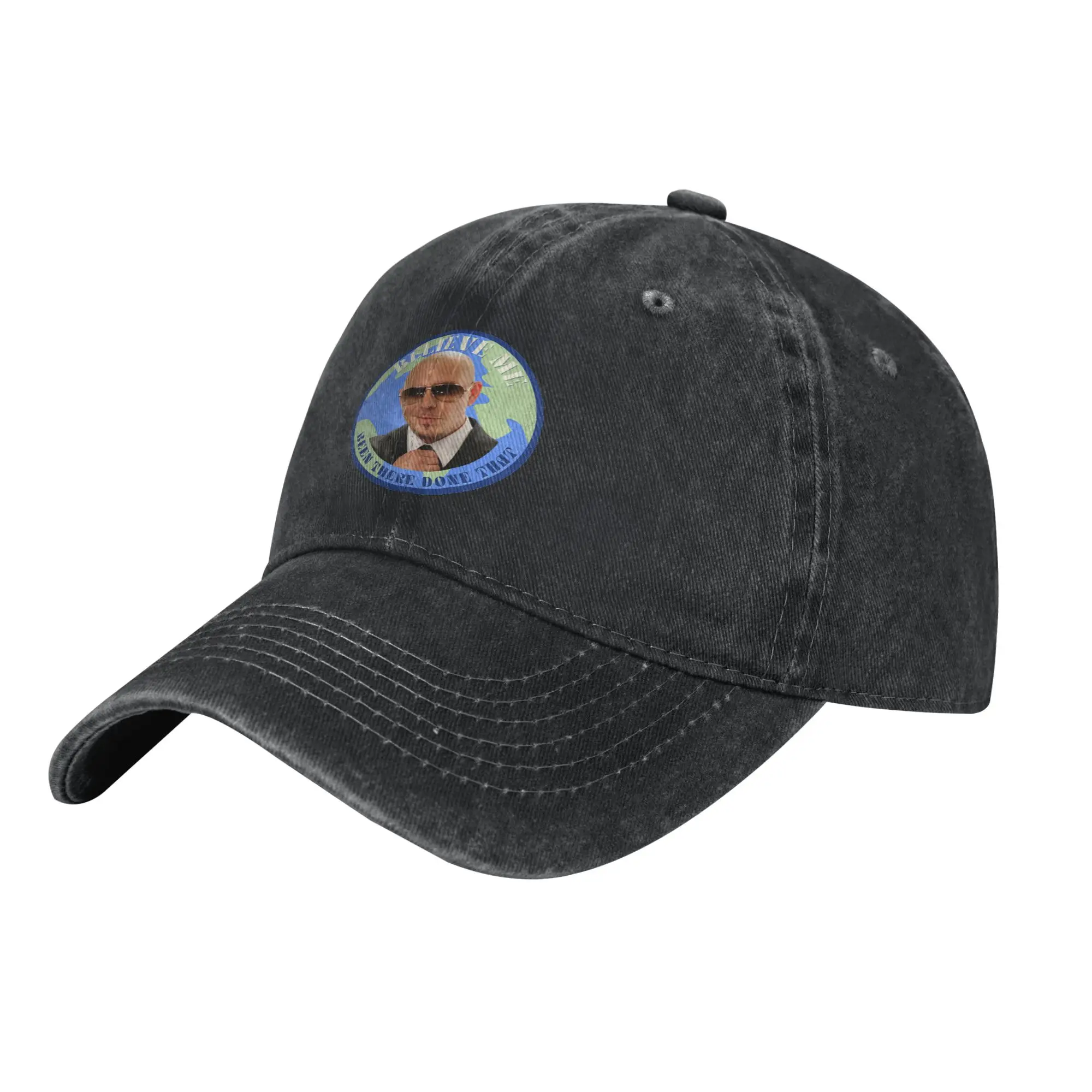 Mr. Worldwide Meme Believe Me Been There Done That Baseball Cap Vintage Distressed Cotton Snapback Cap for Men Women Hats Cap