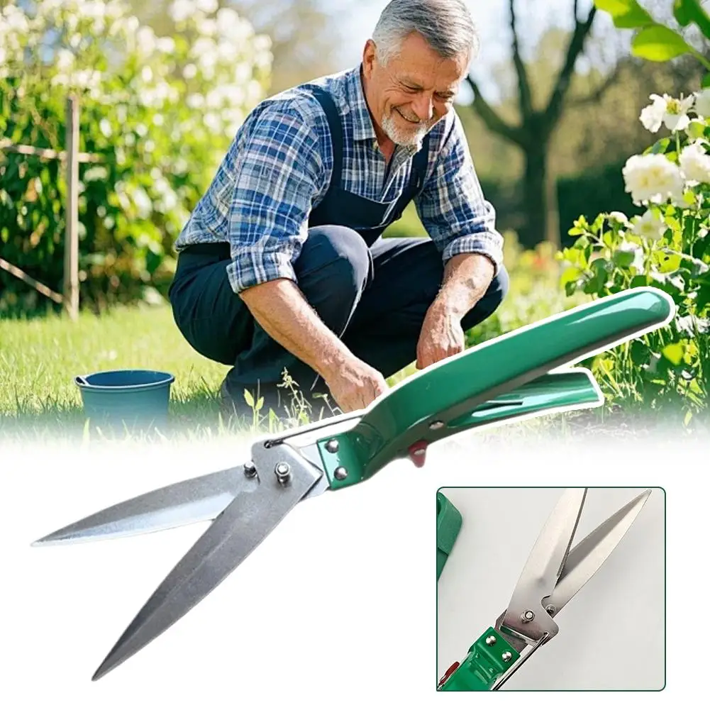 1-2-pecas-tesoura-de-poda-manual-reforcada-para-grama-laminas-de-aco-inoxidavel-afiadas-economia-de-esforco-para-capina-e-poda-de-jardim