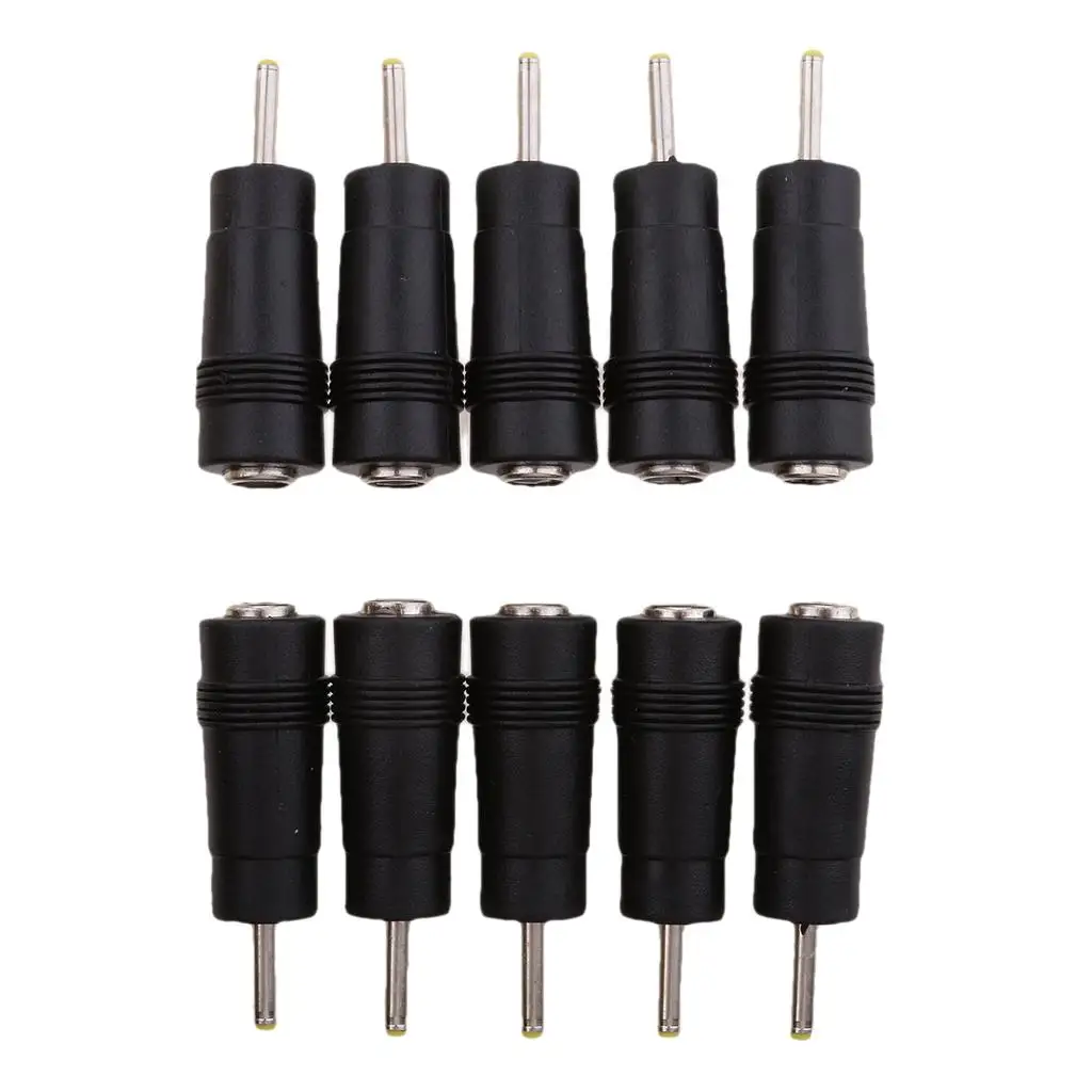 10 x Adaptador DC Stecer a hembra Fuente de alimentación CC para computadora portátil-Negro