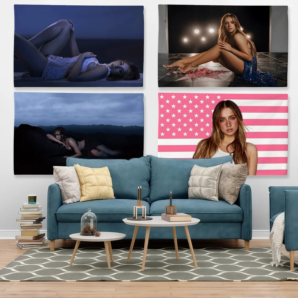 Singer T-Tate M-McRaeS Flag Tapestry Outdoor Party Bedroom Living Room Dormitory Decorative Themed Wall Hanging Banner Gift