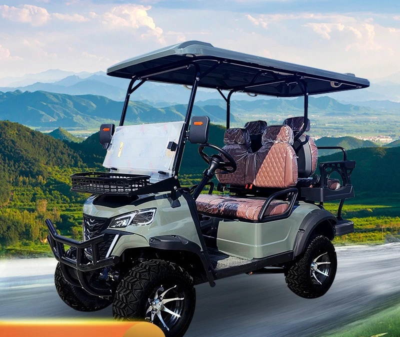 Electric sightseeing car scenic spot, tourist reception shuttle bus 4 seats