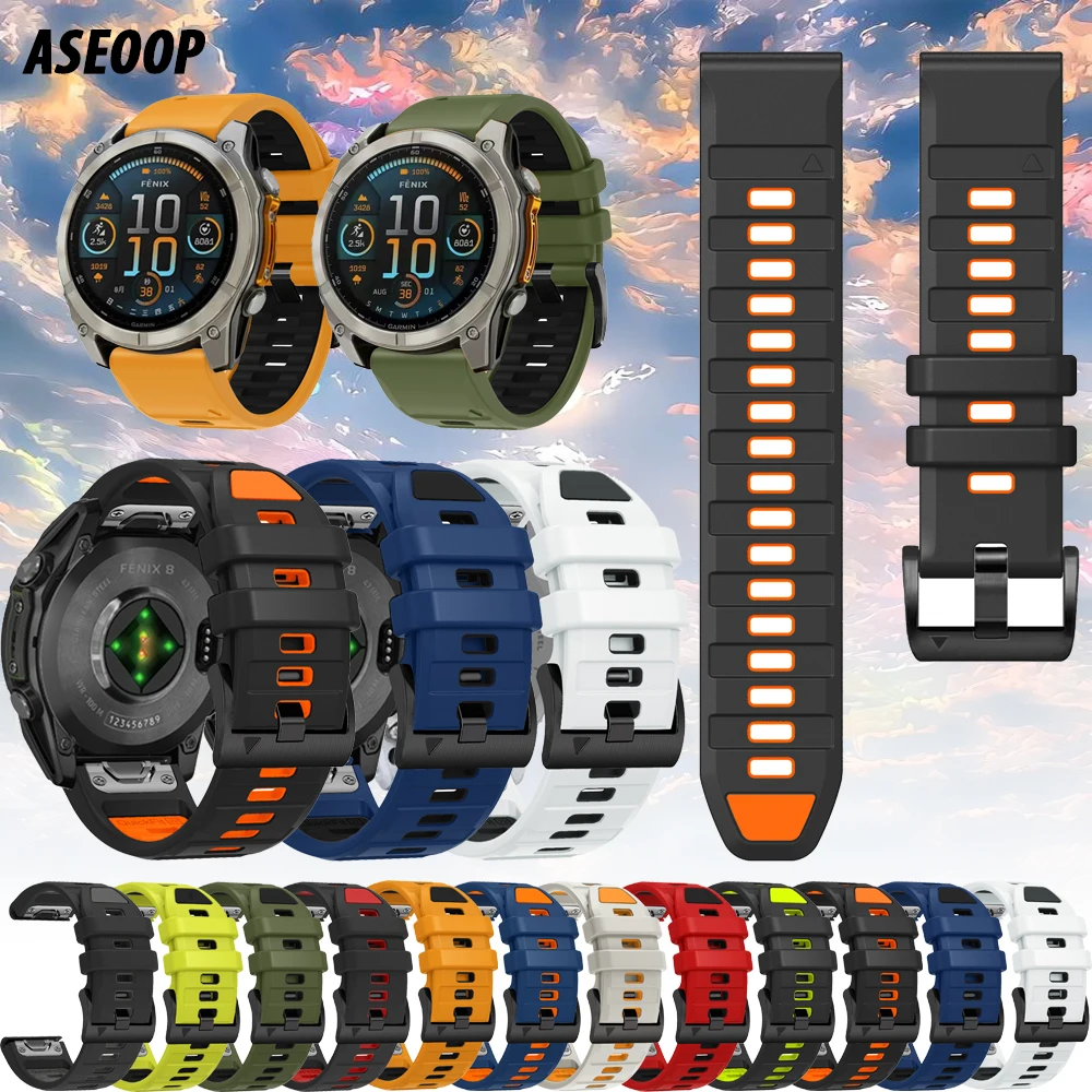 

22 26 мм G2/G1 силиконовый спортивный ремешок QuickFit для браслета Garmin Fenix E 8 7 7X/6 6X PRO/5 5x Pulse/Epix Pro/Enduro 3/Tactix 8 7