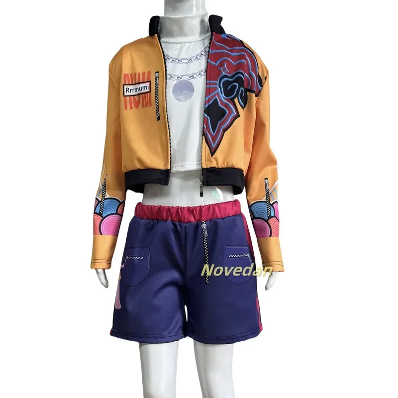 CyHuntrix Kpop K Pop cazadores de demonios Rumi Zoey Mira disfraz de Cosplay niños niñas Halloween escenario 3D impreso patrón ropa de juego de rol