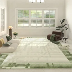 French Green Living Room Decoration Carpet Small Fresh Home Lounge Bay Window Non-slip Rug Luxury Balcony Bathroom Kitchen Rugs