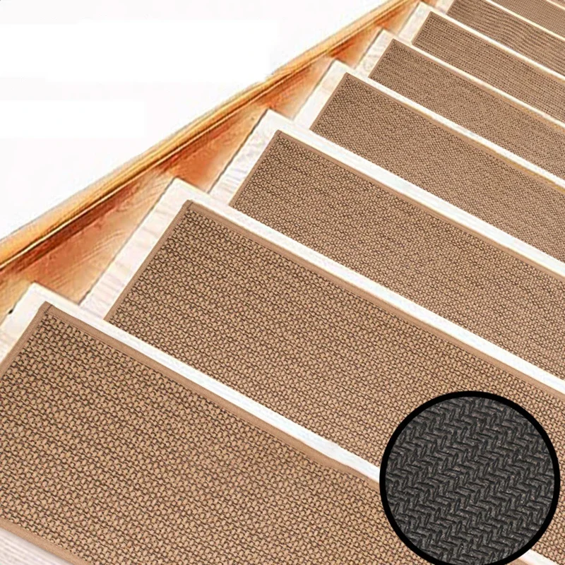 

Non Slip Stair Treads Carpet Stepping Mat with Rubber Backing Residue Free Kitchen Carpet Protect Rug Staircase for Kids Dogs