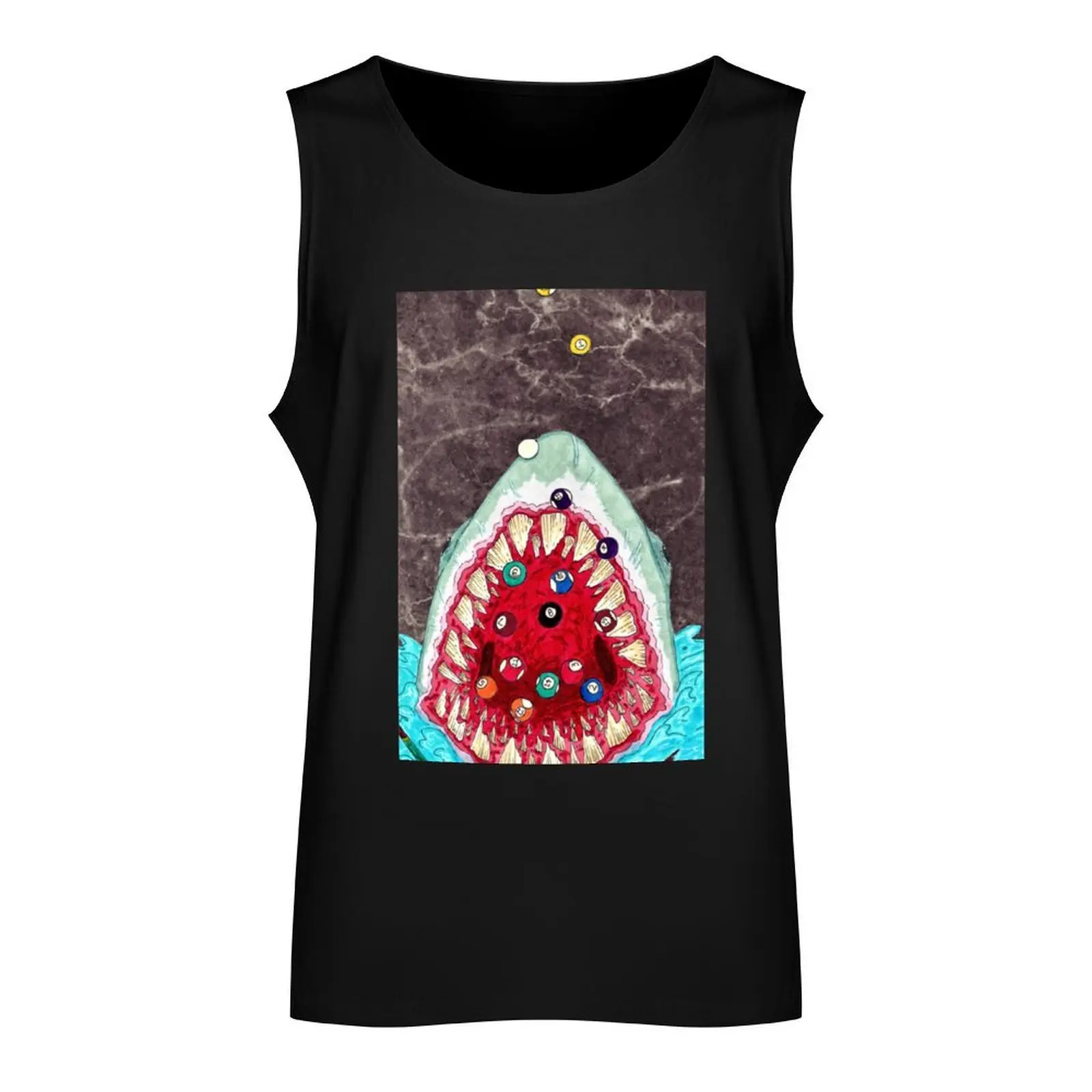 POOL SHARK Tank Top Bodybuilding shirt men clothings bodybuilding t shirt