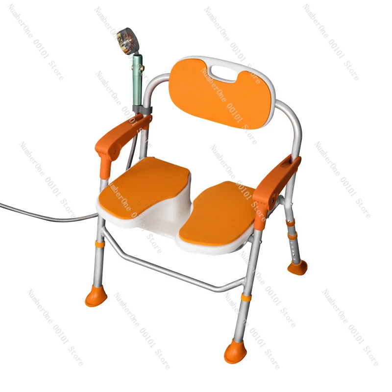 U-shaped seat folding bath chair elderly bathroom bath chair