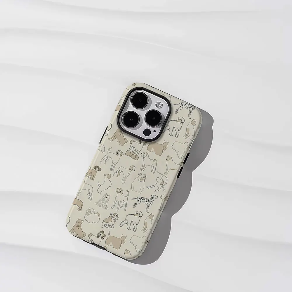 Animal Collection Phone Case for iPhone 18 17 16 15 14 13 12 11 Air Pro Max Plus Double-layer Cover