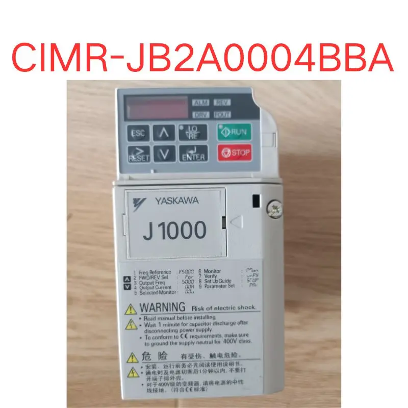 

Used CIMR-JB2A0004BBA inverter 0.75KW/0.4KW 220V Test OK Fast Shipping