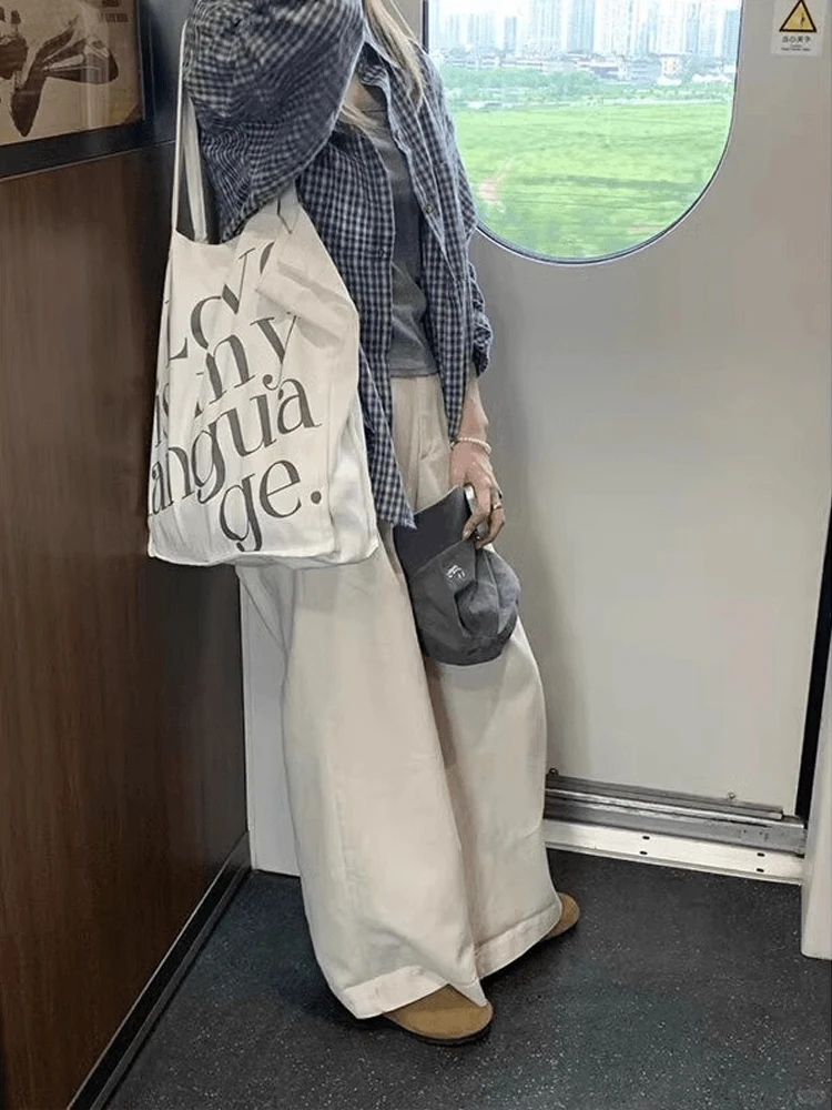 루즈핏 체크무늬 긴팔 남성 셔츠 한국 스타일 캐주얼 가벼운 가을 아우터 커플용 청년 인기 일상복