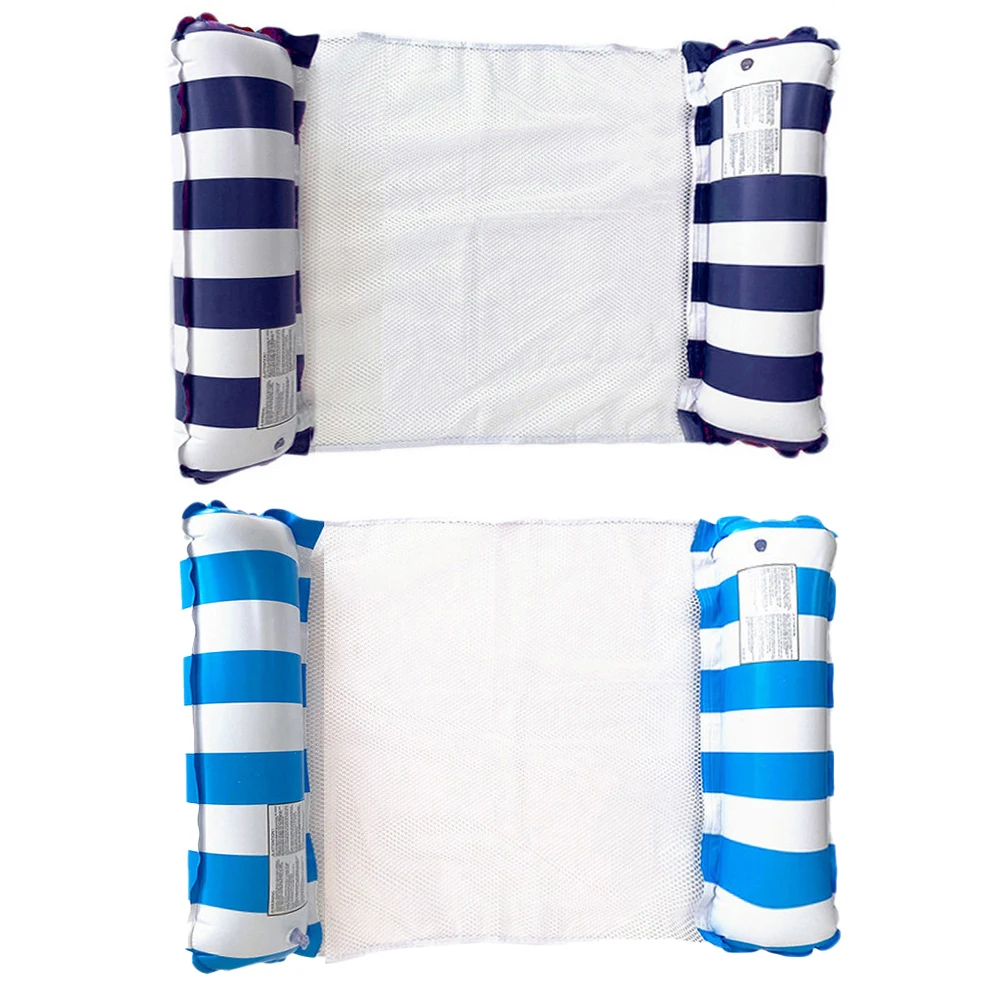 Doppelrohr-Schwimmliege, aufblasbare, verdickte PVC-Matratze, stabile Pool-Luftmatratze mit Anti-Kipp-Funktion für Strand, Schwimmbad und Sommerwasseraktivitäten